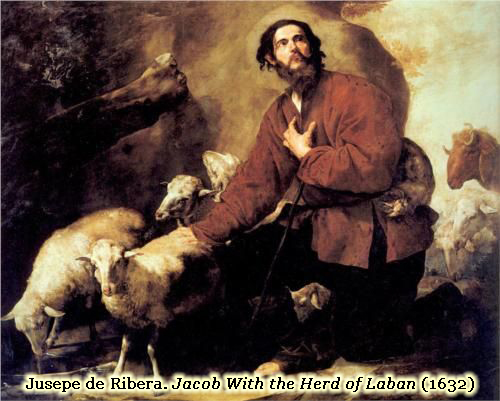 Jacob Among the Sheep: Herd of Laban: 1632 by Jusepe de Ribera